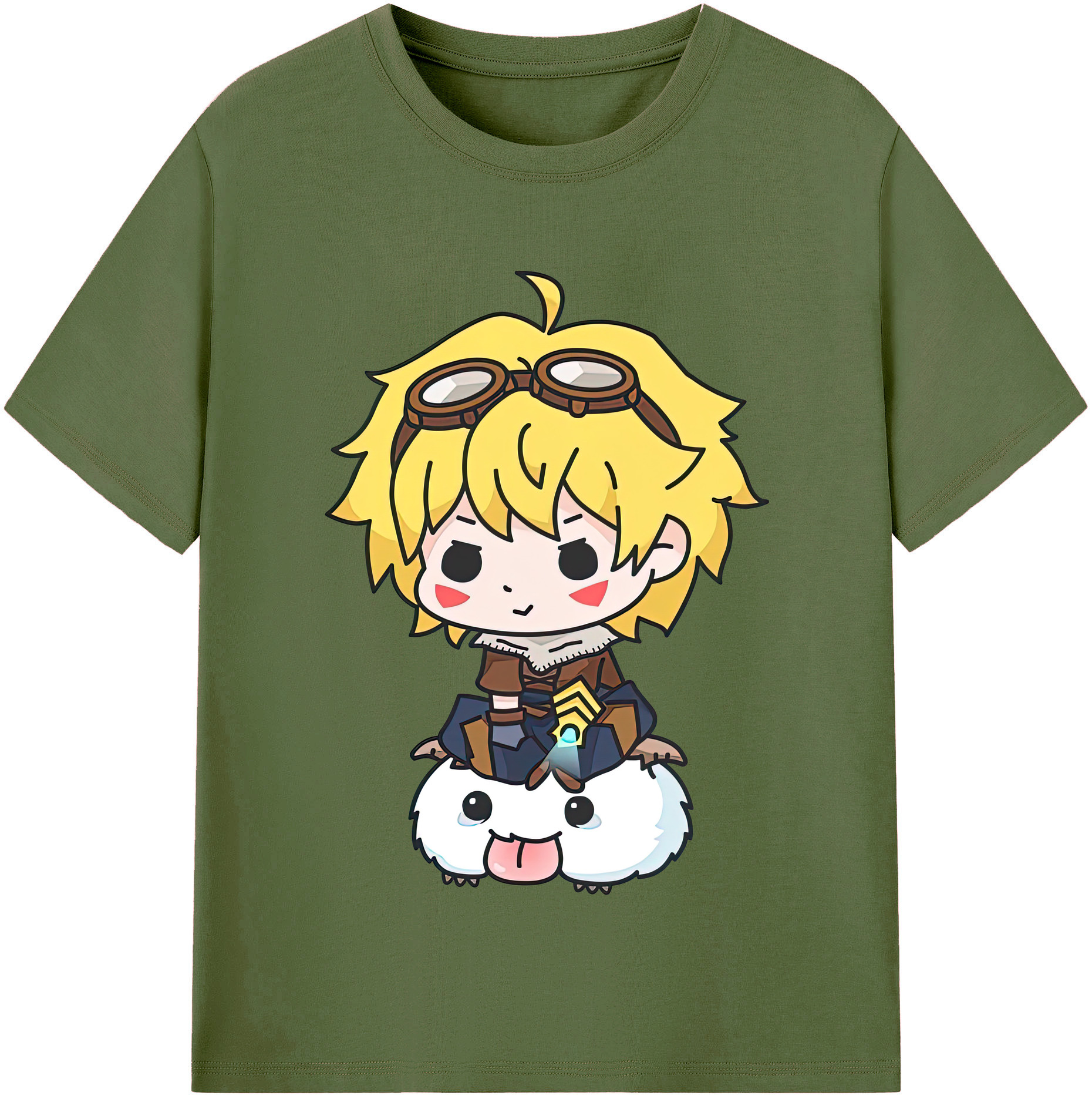 リーグ・オブ・レジェンド League of Legends LOL 綿100％半袖Tシャツ（フロントプリント）